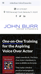 Mobile Screenshot of johnburrvoice.com